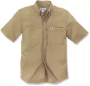 Carhartt Rugged Short Sleeve Shirt, beige, Size XL, beige, Size XL