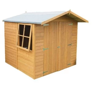 Shire Overlap 7ft x 7ft Wooden Apex Garden Shed