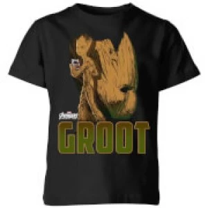 Avengers Groot Kids T-Shirt - Black - 9-10 Years