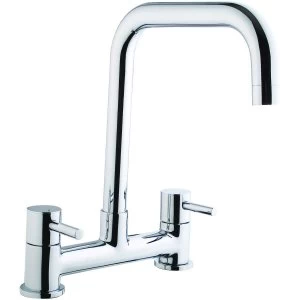 Wickes Seattle Bridge Kitchen Sink Mixer Tap Chrome