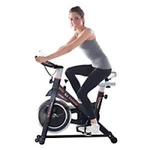 HOMCOM Belt-Driven Exercise Bike with LCD Display-Black