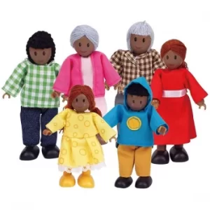 Hape Happy Family Wooden Dolls Playset