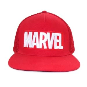 Marvel Comics - Logo Embroidered Unisex Baseball Cap - Red