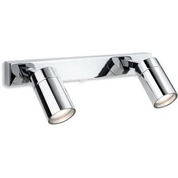 Firstlight - Pinnacle 2 Light Spotlight Bar Polished Chrome IP44