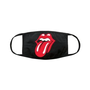 The Rolling Stones - Classic Tongue Face Mask - Black