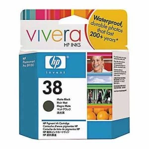 HP 38 Matte Black Ink Cartridge