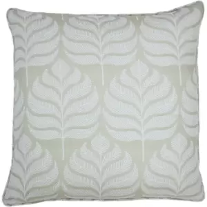 Paoletti Horto Leaf Cushion Cover (One Size) (Natural)