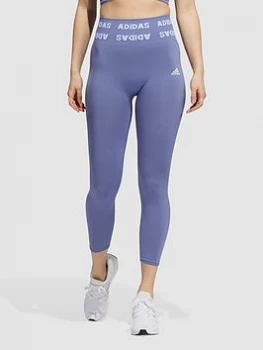 Adidas Aeroknit 7/8 Leggings, Violet Size M Women