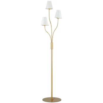 Fan Europe Lighting - Fan Europe CANTO 3 Light Multi Arm Floor Lamp Gold 38.5x158cm