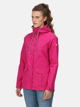 Regatta Bayarma Waterproof Shell Jacket - Pink, Size 16, Women