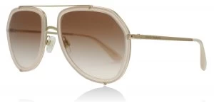 Dolce & Gabbana DG2161 Sunglasses Opal Pink / Pink Gold 129813 55mm