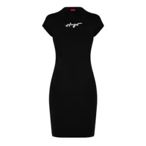 Hugo T Shirt Dress - Black