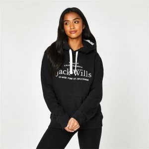 Jack Wills Hunston Embroidered Hoodie - Black