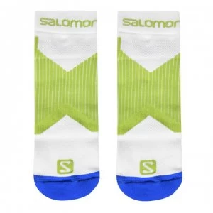 Salomon X Scream 2 Pack Mens Running Socks - White/Lime