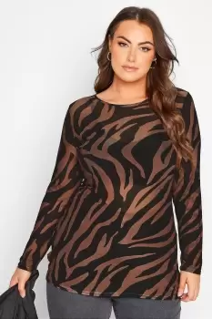 Long Sleeve Mesh Top