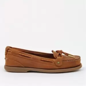 Chatham Rota G2 Ladies low front loafer style boat shoe - premium walnut leather - Brown