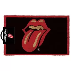 The Rolling Stones Lips Door Mat (One Size) (Red/Maroon/Light Brown) - Red/Maroon/Light Brown