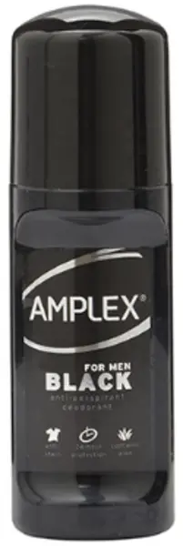 Amplex Black Anti Stain Formula Roll On Deodorant For Him 50ml