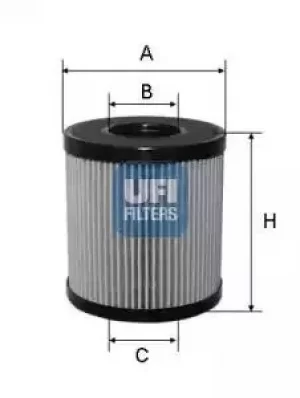 2506000 UFI Oil Filter Oil Cartridge