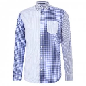 Gant Gant Mixed Panel Shirt - Blue 423