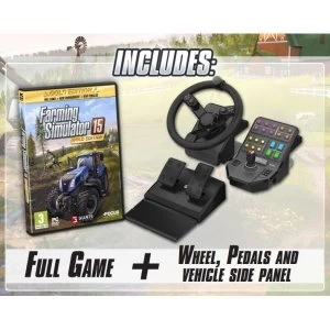 Farming Sim 2015 Gold Edition Wheel Pedals Side Panel PC Game