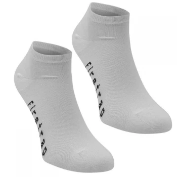 Firetrap 2 Pack Trainer Socks Mens - White