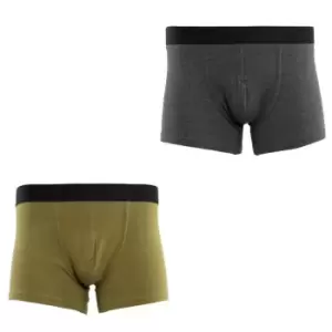 Firetrap 2 Pack Boxer Shorts - Green