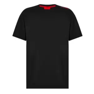 Hugo Labelled T-Shirt Mens - Black