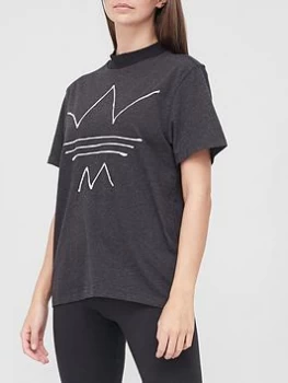 adidas Originals RYV T-Shirt - Black, Size 12, Women