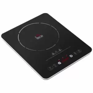 HOMCOM 800-097 2000W Single Induction Hob with 8 Power Levels - Black