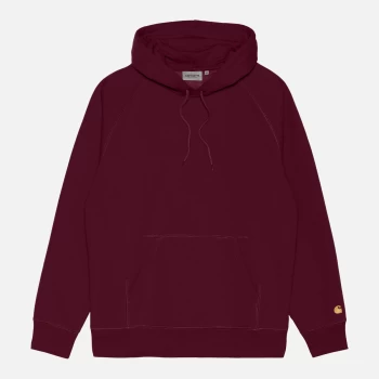 Carhartt WIP Mens Chase Pullover Hoodie - Jam/Gold - L