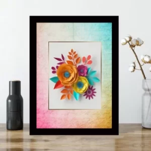 SC0627025997 Multicolor Decorative Framed MDF Painting