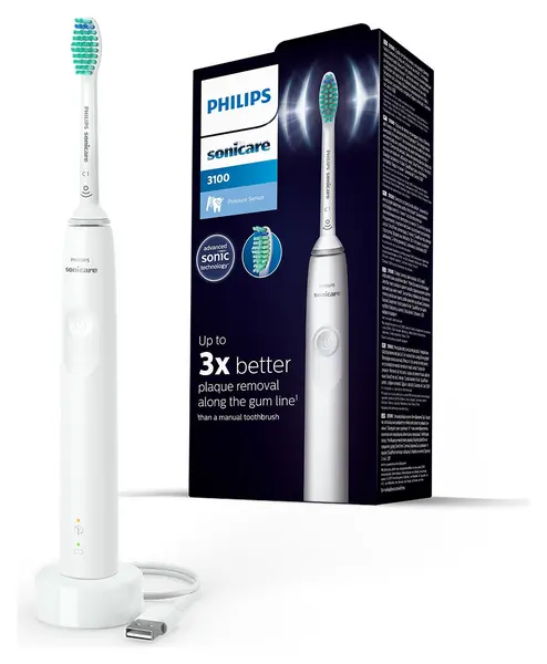 Philips Sonicare 3100 HX3671/13 White Electric Toothbrush