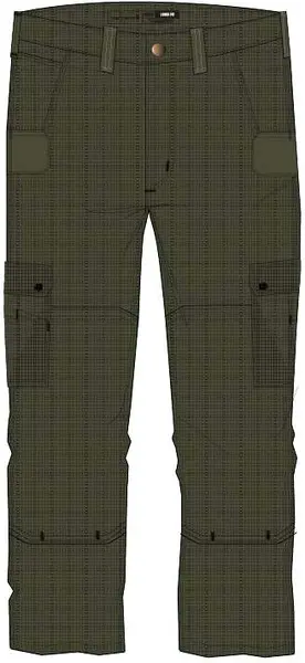 Relaxed Ripstop Cargo Work Pants, green, Size 33