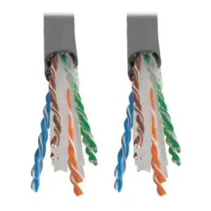 Tripp Lite N222-01K-GY Cat6 Gigabit Solid Core UTP PVC Bulk Ethernet Cable Gray 1000 ft. (304.8 m) TAA