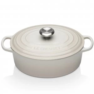 Le Creuset Signature Cast Iron Oval Casserole Dish - 27cm - Meringue