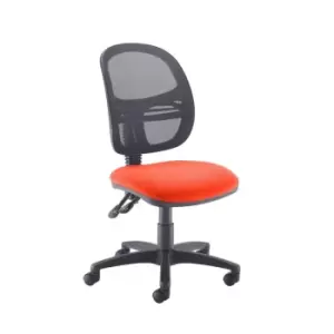 Dams MTO Jota Mesh Medium Back Operators Chair with No Arms - Lombok Green