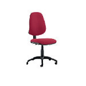 Task Operator Chair Eclipse III Lever Wine Fabric Without Arms