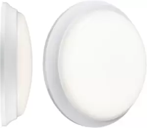 KnightsBridge 230V IP54 14W IP54 LED Bulkhead with Emergency 4000K