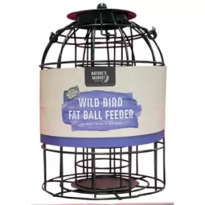 Natures Market 4 x BF008FB Wild Bird Fatball / Fat Ball Feeder with Squirrel Guard