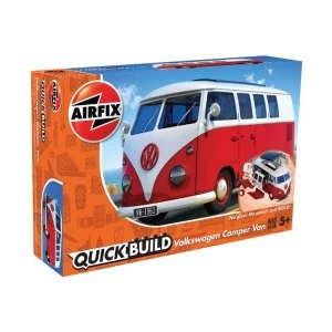 VW Camper Van Red Quickbuild Air Fix Model Kit