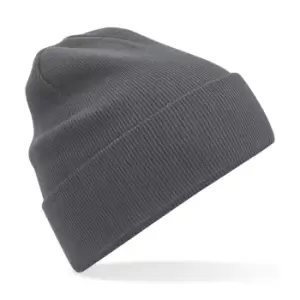 Beechfield Original Cuffed Organic Cotton Beanie (One Size) (Graphite Grey)