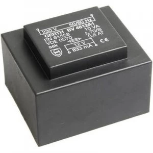 PCB mount transformer 1 x 230 V 2 x 24 V AC 10 VA 208 mA