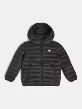 Guess Kids Hooded Padded Jacket With Logo