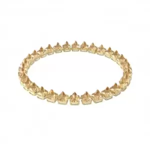 Chroma Spike Crystals Yellow Gold-tone Plated Necklace 5613679