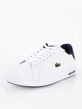 Lacoste Graduate 0721 Trainer - White/Navy, Size 13 Younger