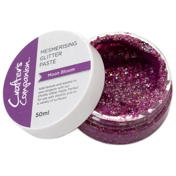 Crafter's Comanion Holographic Glitter Texture Paste 50ml Pink Mesmerising Moon Bloom