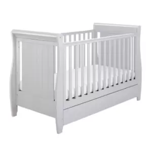 Babymore Stella Drop Side Cot Bed Grey