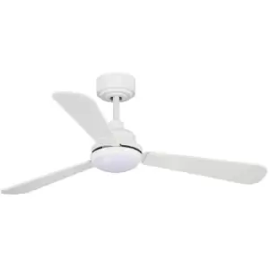 Cristal Record Noe LED DC Ceiling Fan 3CCT 18W 1500Lm Reversible Blades Ash/White