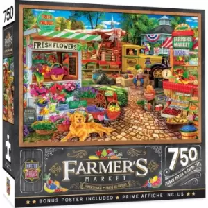 Masterpieces Puzzle Farmers Market Sale on the Square Puzzle 750 piece jigsaw puzzle